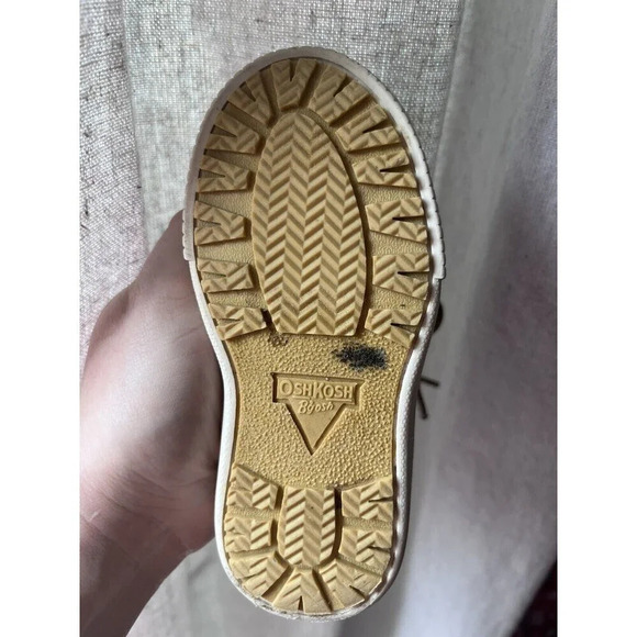 oshkosh b'gosh Duck Boots Navy Tan Size 6 Toddler - Picture 6 of 12